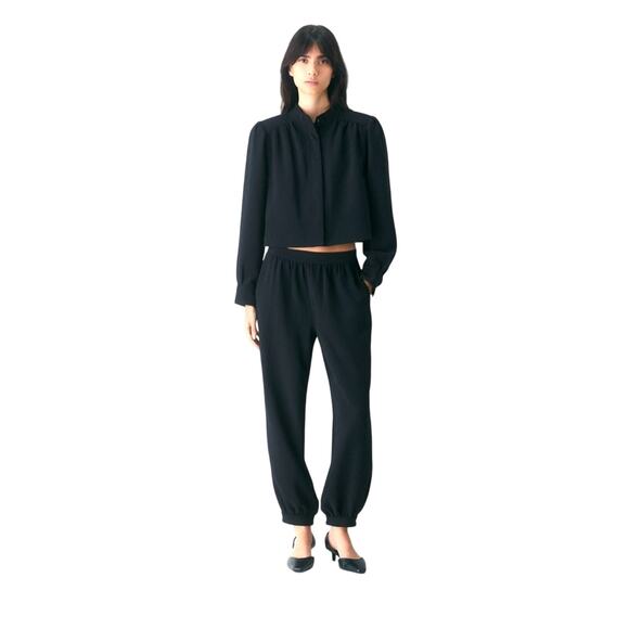 Aritzia Wilfred Balsam Jacket Crepette™ Black | NWT - Picture 12 of 14